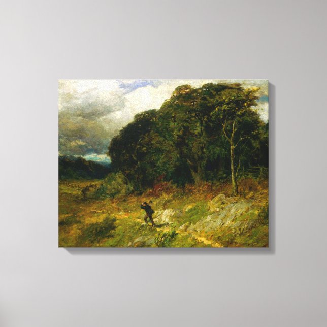 Anfahrt Sturm - Edward Mitchell Banister Leinwanddruck (Vorderseite)