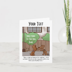 Anfahrtsskizze für den Hundepark Faltkarte