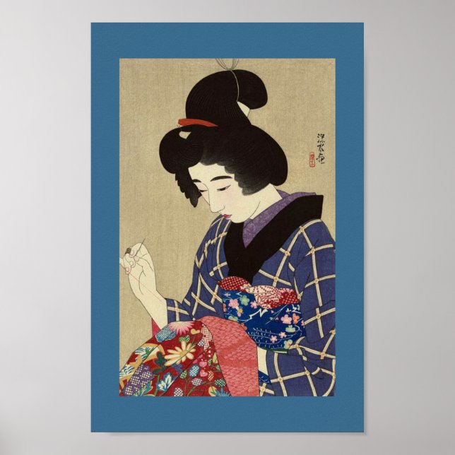 Anfang der 1900er Jahre Vintages japanisches Image Poster (Vorne)