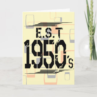 Anfang der 50er Jahre - 60. bis 70. Geburtstag Einladung