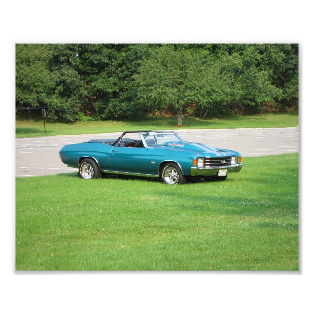 Anfang der 70er Jahre Chevy Chevelle Foto Print (Vorne)