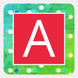 ANFANG-STICKER FÜR ENVELOPEN ODER CHRISTMAS QUADRATISCHER AUFKLEBER