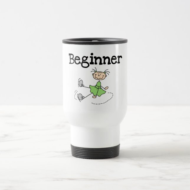 Anfänger-Eis-Skaten-T - Shirts und Geschenke Reisebecher (Mittel)