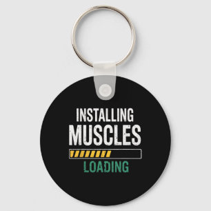 Anfänger Workout Gym Bodybuilding Fitness Muskeln Schlüsselanhänger