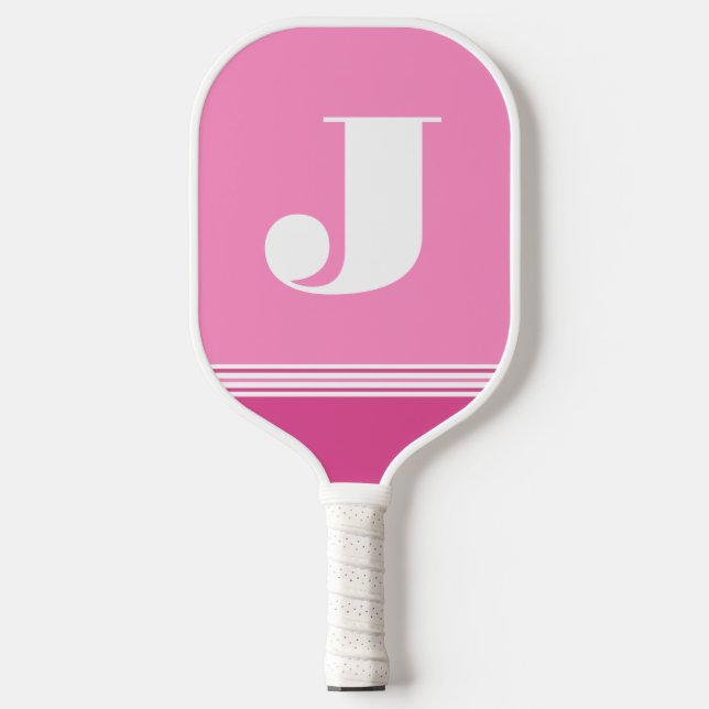 Anfänglich rosa Pickleball Paddle (Vorderseite)