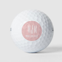 Anfängliche Blush-pink-Monogramm