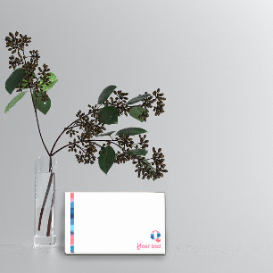 Anfängliche Hinweise für Q-Korallenblau-Gradienten Post-it Klebezettel