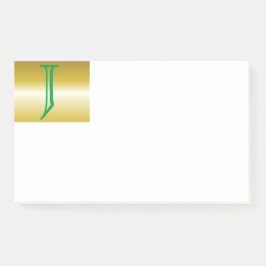 Anfängliche J-Monogramm-Post-It-Notes Post-it Klebezettel