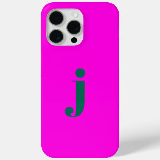 Anfängliche, moderne, einfache Monogramm, heiß ros Case-Mate iPhone Hülle