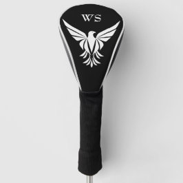 Anfängliche Schwarz-Weiß-Schnabel-Monogramm Golf Headcover