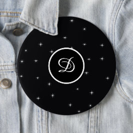 Anfängliche trendy Retrostern nach eigenem Vorbild Button