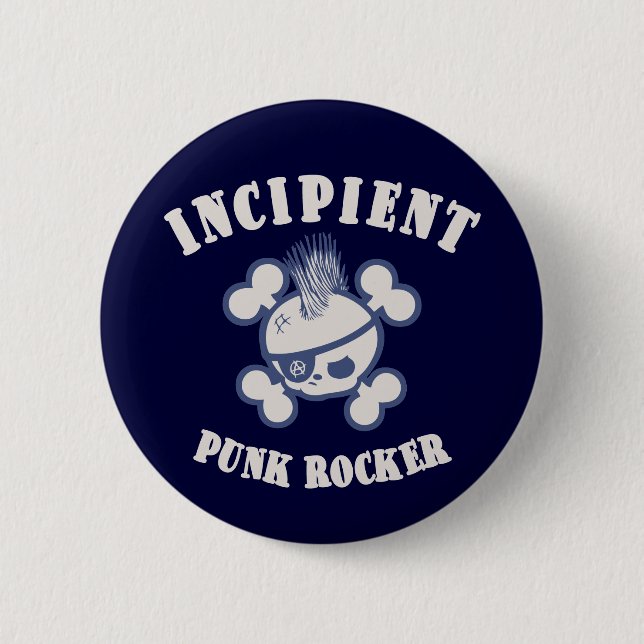 Anfänglicher Punkrocker Button (Vorderseite)