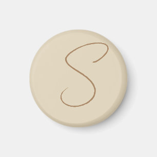 Anfängliches Monogramm mit klassischer Handschrift Magnet