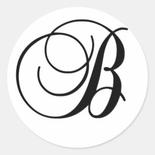 Anfangs-B-Rundaufkleber Runder Aufkleber