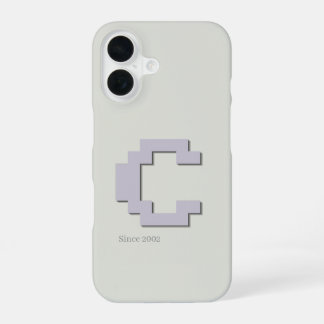 Anfangs-C Retro-Pixel-Art-Monogramm-Handyhülle iPhone 16 Hülle