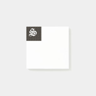 Anfangs-S Monogrammierte Post-It Notizen