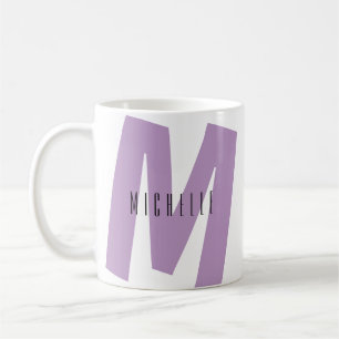 Anfangs-Tasse - Benutzerdefiniertes Monogramm Name Kaffeetasse