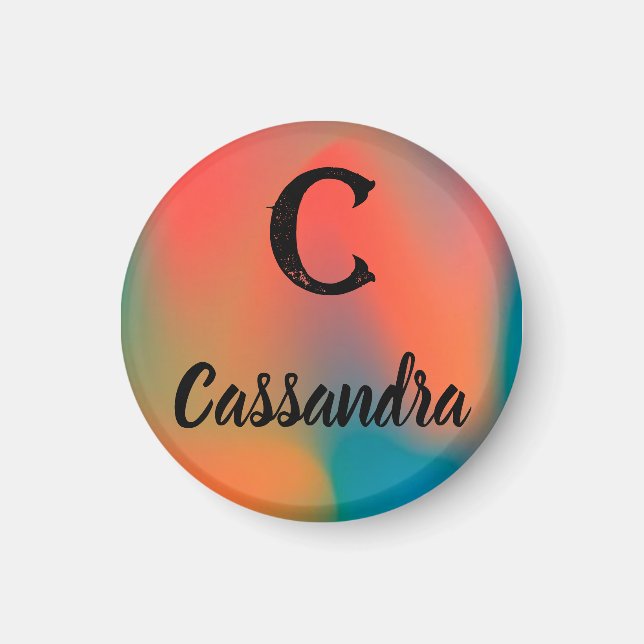 Anfangs und Name Magnet (Vorne)