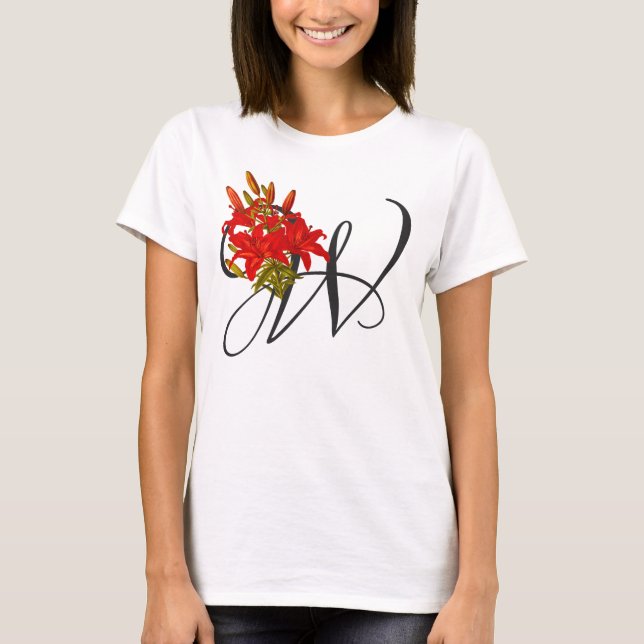Anfangs W, Wood Lily T - Shirt (Vorderseite)