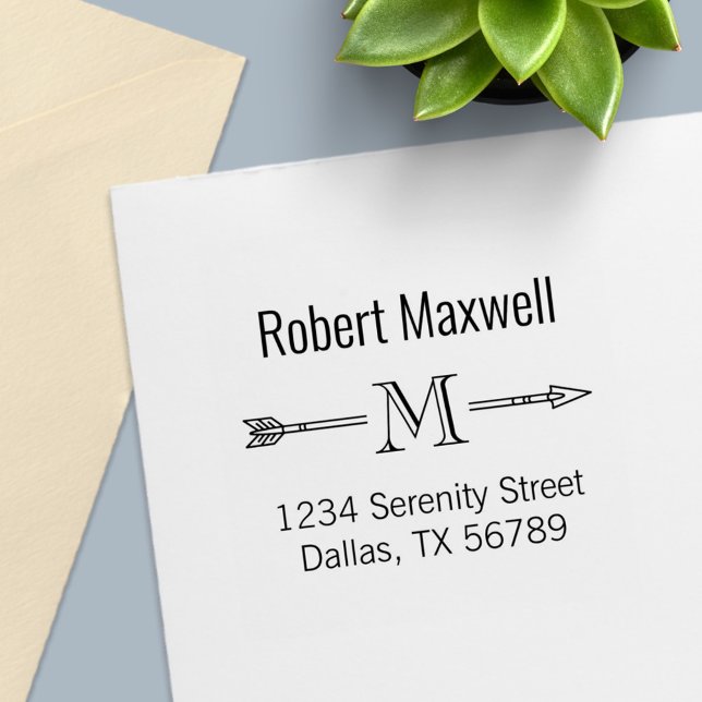 Anfangsadresse des Arrow Monogram Permastempel (Von Creator hochgeladen)