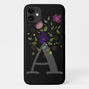Anfangsbuchstabe A Plus Blumendesign Case-Mate iPhone Hülle