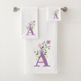 Anfangsbuchstabe A Plus Set für die Blumenmuster B