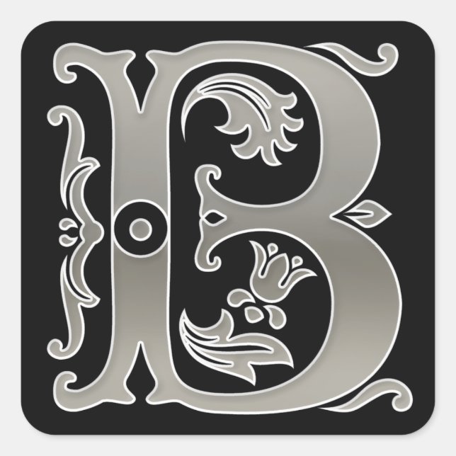 Anfangsbuchstabe B Hauptstadt Sticker (Vorderseite)