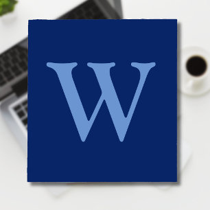 Anfangsbuchstabe Cornflower Blue   Sapphire Blue Notizblock