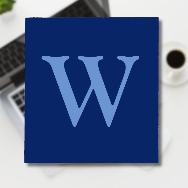 Anfangsbuchstabe Cornflower Blue | Sapphire Blue Notizblock (Von Creator hochgeladen)