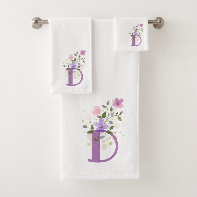 Anfangsbuchstabe D Plus Set für das Blumendesign B (Insitu)