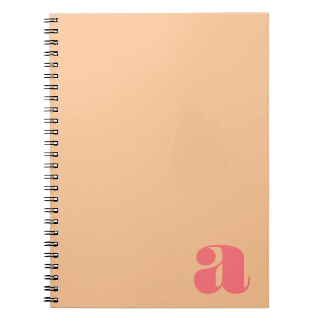 Anfangsbuchstabe des Farbblockmonogramms Notizblock (Vorderseite)
