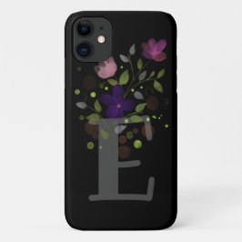 Anfangsbuchstabe E Plus Blumendesign Case-Mate iPhone Hülle