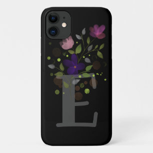 Anfangsbuchstabe E Plus Blumendesign Case-Mate iPhone Hülle
