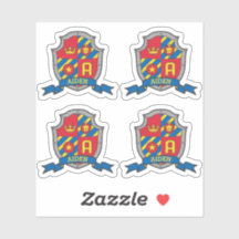 Anfangsbuchstabe Ein individuelle Name Löwe Wappen