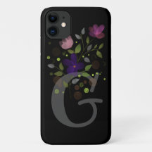 Anfangsbuchstabe G Plus Blumendesign