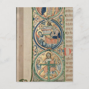 Anfangsbuchstabe "I" in Principio Postkarte