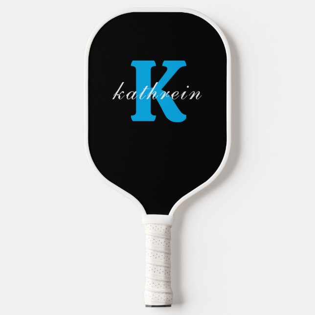 Anfangsbuchstabe K Einfache Monogramm Moderner Sti Pickleball Schläger (Vorderseite)