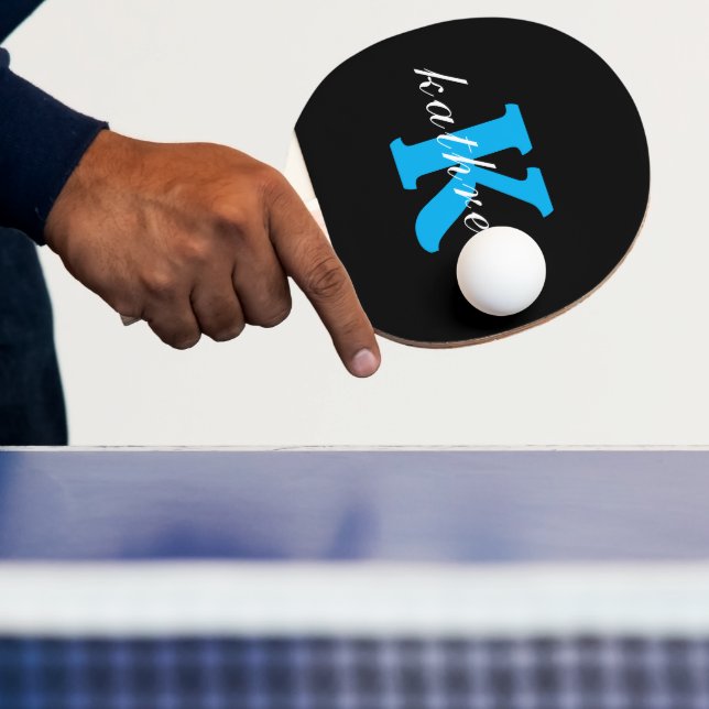 Anfangsbuchstabe K Einfache Monogramm Moderner Sti Tischtennis Schläger (InSitu)