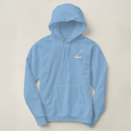 Anfangsbuchstabe L Bestickter Hoodie