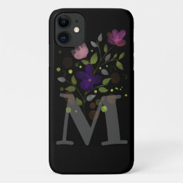 Anfangsbuchstabe M Plus Blumendesign Case-Mate iPhone Hülle