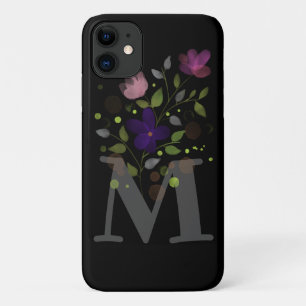 Anfangsbuchstabe M Plus Blumendesign Case-Mate iPhone Hülle