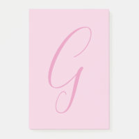Anfangsbuchstabe Monogramm Hellrosa Schlicht Chic