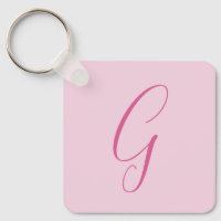 Anfangsbuchstabe Monogramm Hellrosa Schlicht Chic