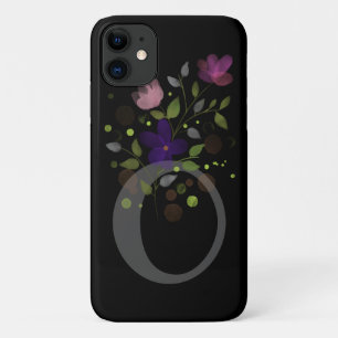 Anfangsbuchstabe O Plus Blumendesign Case-Mate iPhone Hülle