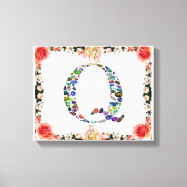 Anfangsbuchstabe Q Leinwanddruck