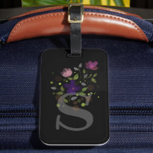 Anfangsbuchstabe S Plus Blumendesign