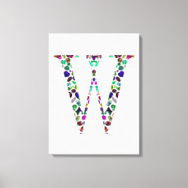 Anfangsbuchstabe W Leinwanddruck