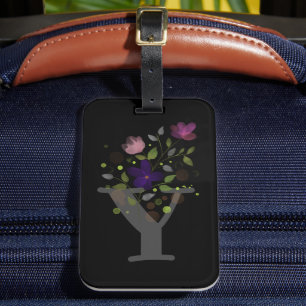 Anfangsbuchstabe Y Plus Floral Design Gepäckmarke Gepäckanhänger