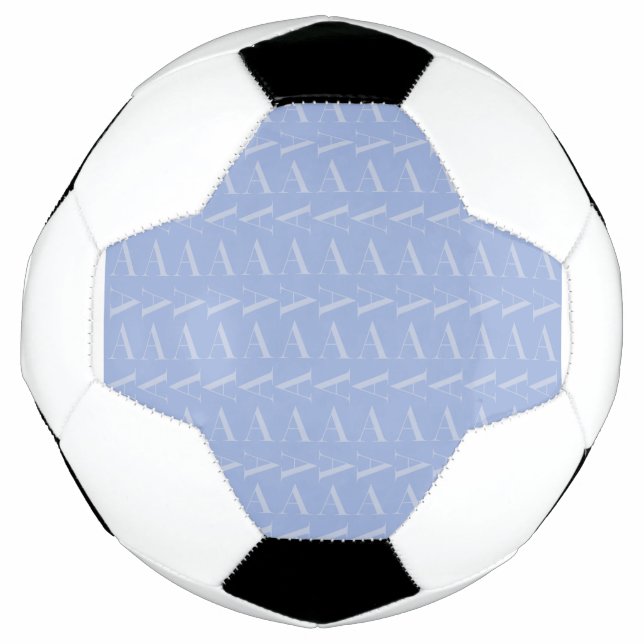 Anfangsbuchstaben A, blau Fußball (Vorderseite)