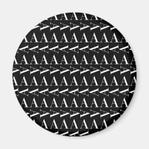 Anfangsbuchstaben A, Hintergrundfarbe auswählen Magnet